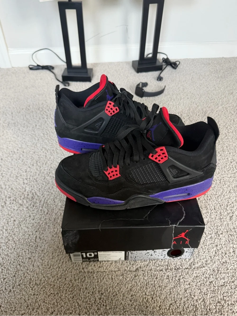 Jordan 4 2018 Retro NRG Raptors Drake Size 10.5